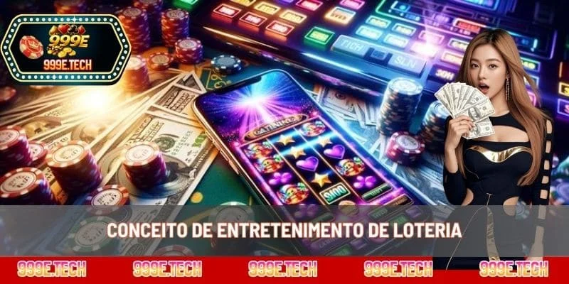 Conceito de entretenimento de loteria
