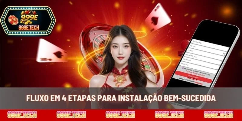 Fluxo em 4 etapas para instalação bem-sucedida