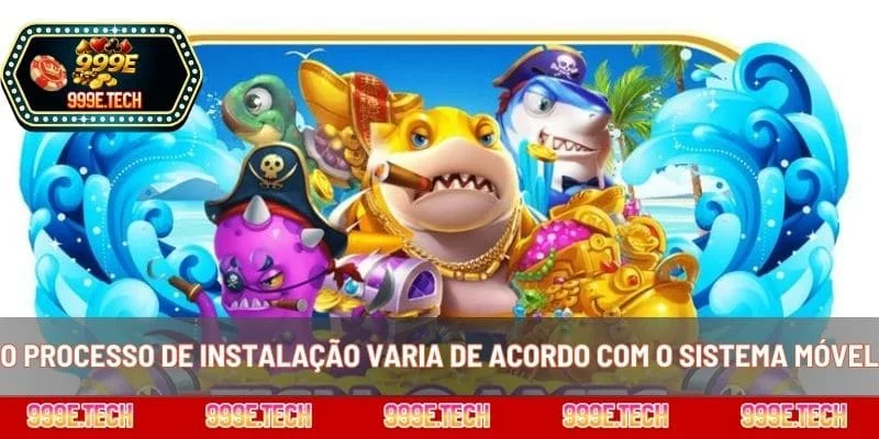 O processo de instalação varia de acordo com o sistema móvel